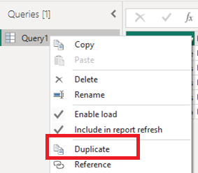 Duplicate selection.