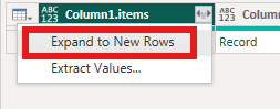 Expand to new rows highlighted.