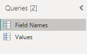 Switch to Field Names data source.